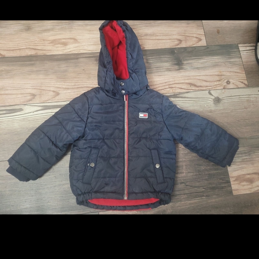 Tommy Hilfiger Detachable Hood Kids Puffer Jacket.